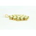 Fashion white zircon Polki stone bridal jewelry Pendant earring Gold Plated